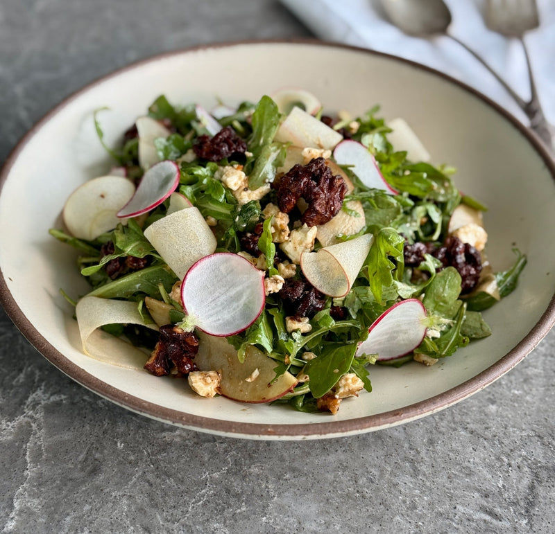 Spinach Salad with Shaved Parmesan & Lemon Vinaigrette