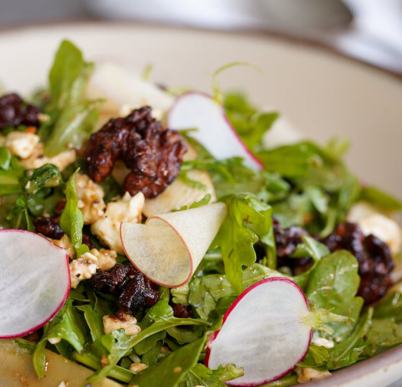 Apple & Arugula Salad with Maple Balsamic