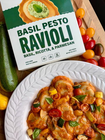 Summer Garden Basil Pesto Ravioli
