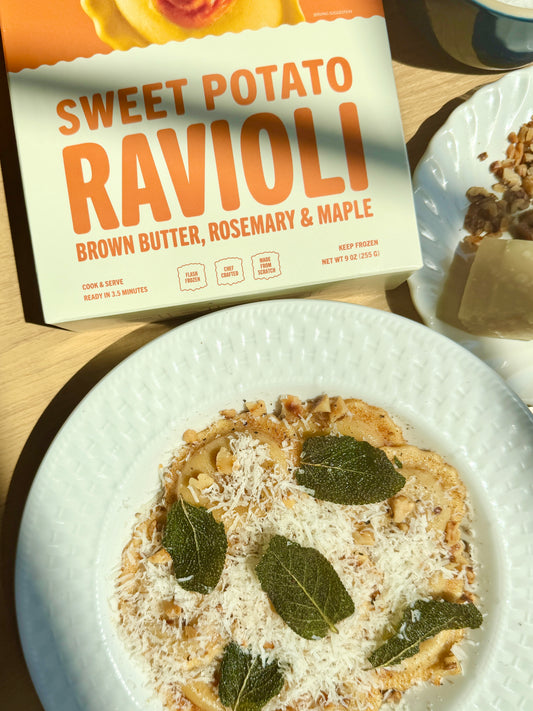 Sweet Potato Ravioli with Brown Butter