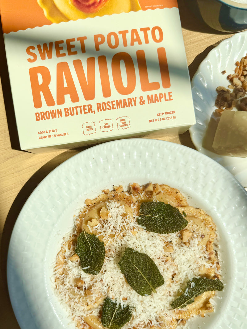 Sweet Potato Ravioli with Brown Butter
