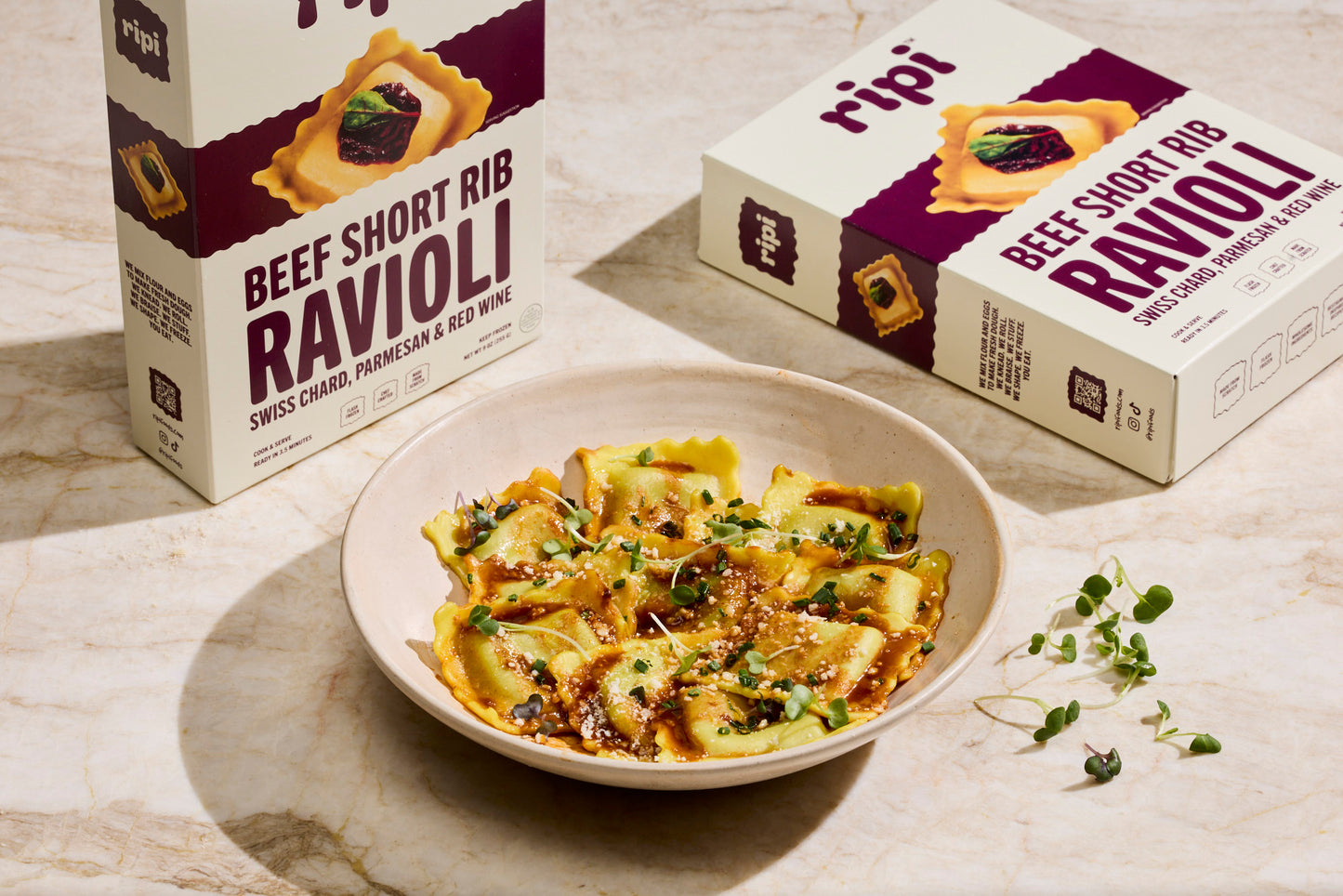 Beef Short Rib Ravioli – Ripi | Frozen Stuffed Pasta